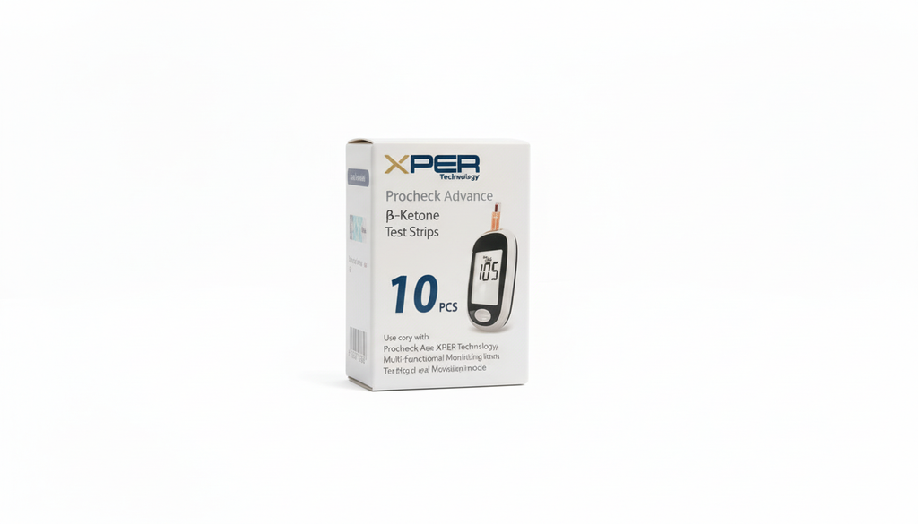 XPER 2-in-1 Glucose & Ketone Testing Kit | Diabetes Management Kit with 60 Strips