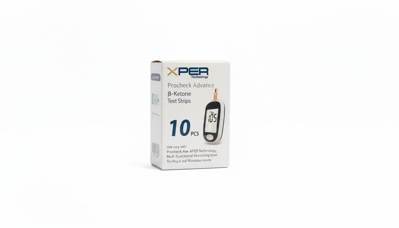 XPER 3-in-1 Metabolic Health Starter Kit – Monitor + 70 Test Strips (Glucose, Ketone, Cholesterol)