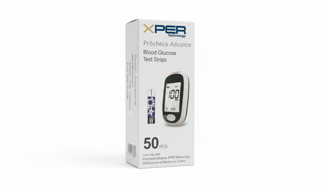 XPER 3-in-1 Metabolic Health Starter Kit – Monitor + 70 Test Strips (Glucose, Ketone, Cholesterol)