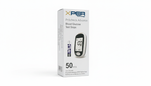 XPER 3-in-1 Metabolic Health Starter Kit – Monitor + 70 Test Strips (Glucose, Ketone, Cholesterol)